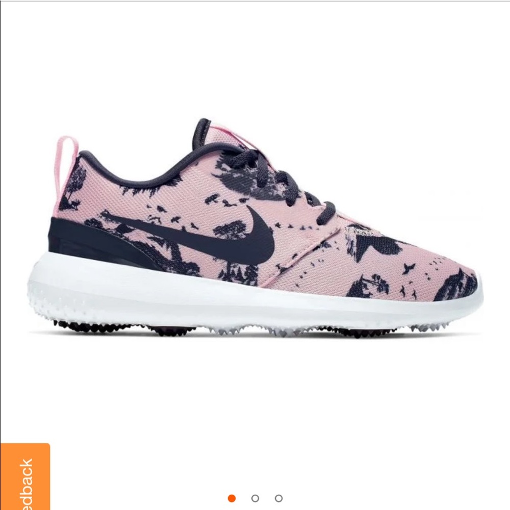 Nike Womens Roshe G Golf Shoes Echo Pink/Gridiron/White 9.5